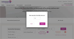 Desktop Screenshot of partners.hawaiianairlines.com