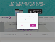 Tablet Screenshot of partners.hawaiianairlines.com